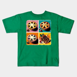 Mince Pie Marvel: A Pop Art Extravaganza - Classic Christmas Kids T-Shirt